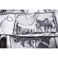 Longchamp Schal/Tuch aus Seide in Creme
