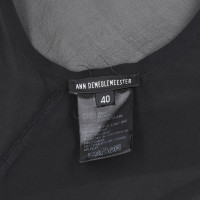 Ann Demeulemeester Vest Silk in Black