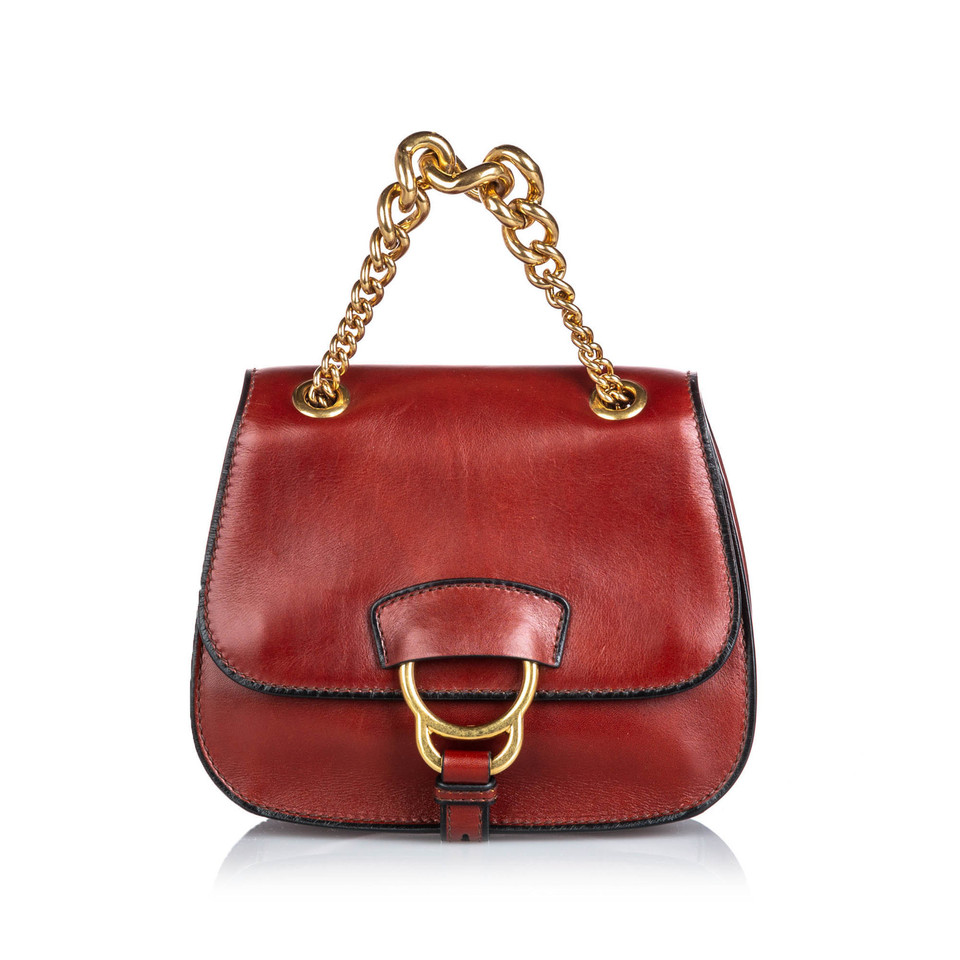 Miu Miu Sac à bandoulière en Cuir en Rouge