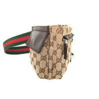 Gucci Handtasche aus Baumwolle in Beige