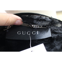 Gucci Jacke/Mantel aus Wildleder in Schwarz