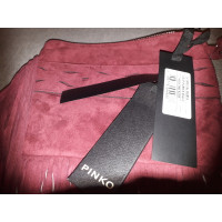 Pinko Clutch Bag Suede in Bordeaux