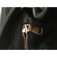 Miu Miu Shopper Leather in Black