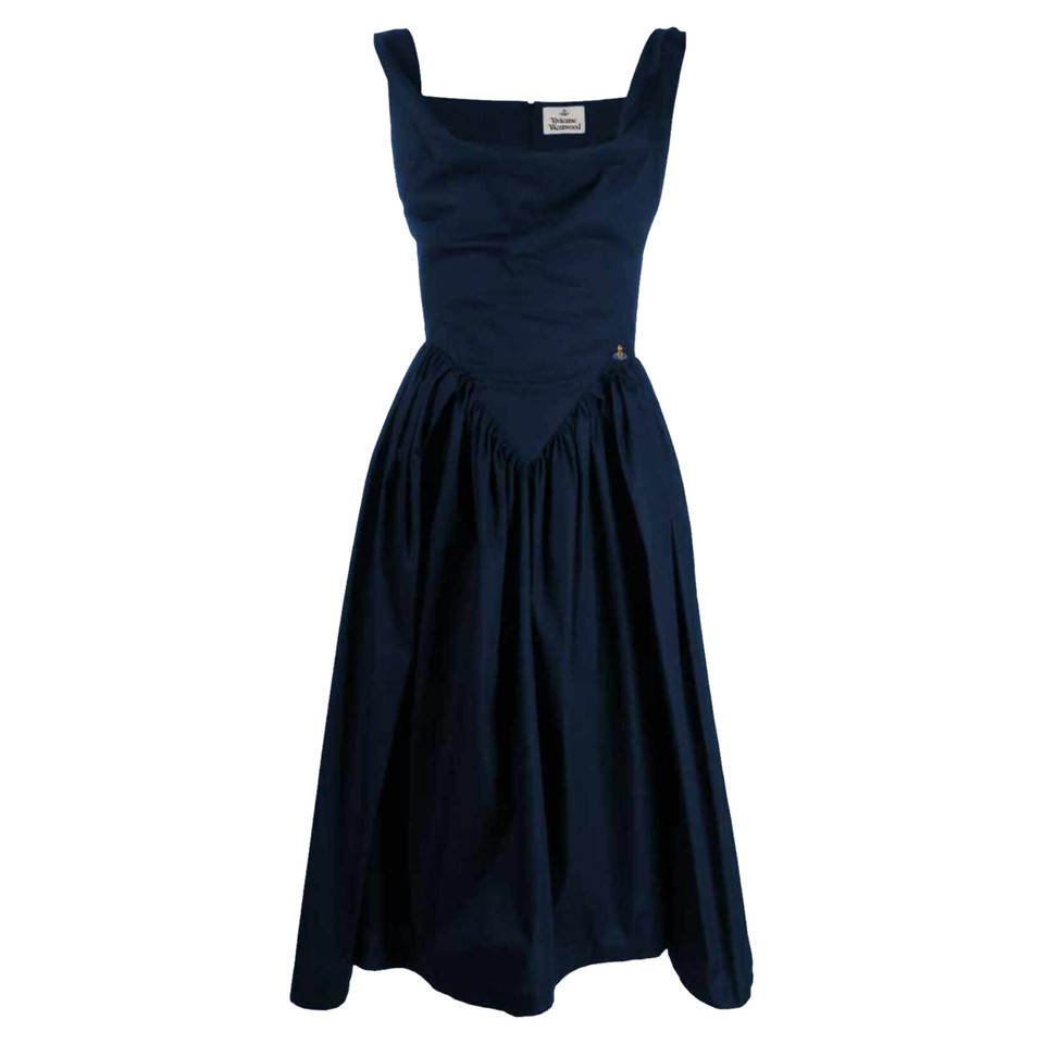 Vivienne Westwood Kleid aus Baumwolle in Blau