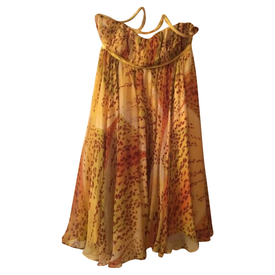 Mara Hoffman Kleid aus Seide in Gelb