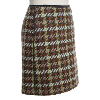 Luisa Cerano skirt with check pattern