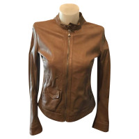Dolce & Gabbana Jacket/Coat Leather in Beige