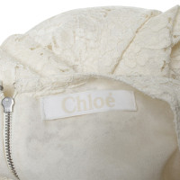 Chloé Cream top made of lace