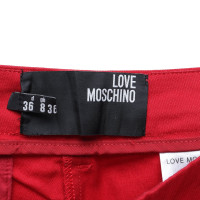 Moschino Love Pantalon en rouge