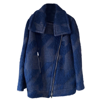 Stella McCartney Jacke/Mantel aus Wolle in Blau