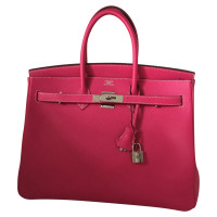 Hermès Birkin Bag 35 aus Leder in Rosa / Pink