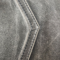 Jitrois Pantalon en cuir gris