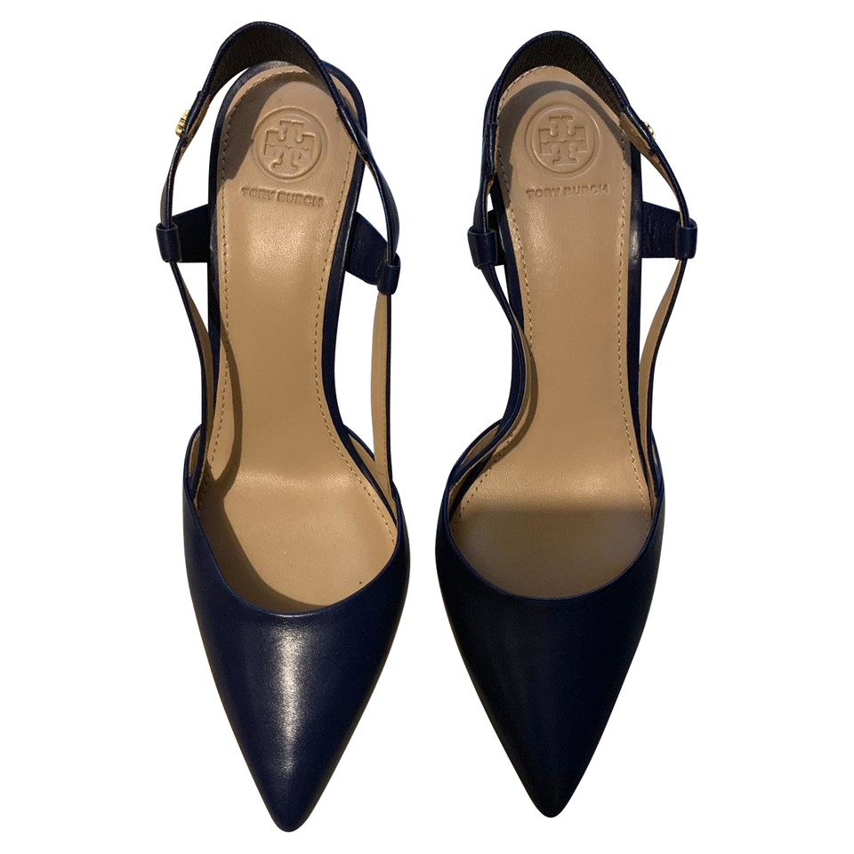Tory Burch Pumps/Peeptoes Leather in Blue