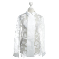 Carven Semi-transparante blouse in het wit