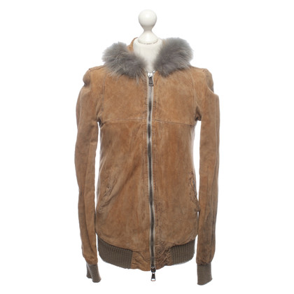 Giorgio Brato Jacket/Coat Leather in Beige