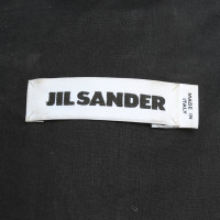 Jil Sander Veste en cuir noir