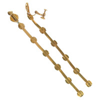 Christian Dior Lange gouden oorringen 