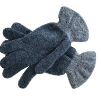 Blumarine Blue wool gloves