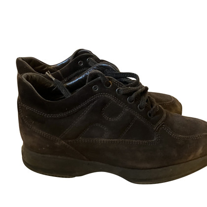Hogan Lace-up shoes Canvas in Brown