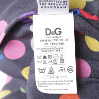 D&G Zijden blouse met puntpatroon