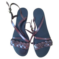 Massimo Dutti Sandals Leather in Brown