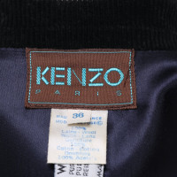 Kenzo Jas/Mantel Wol in Blauw