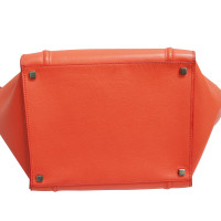Céline Luggage Mini Leather in Orange
