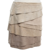 Ralph Lauren Leather skirt in light brown