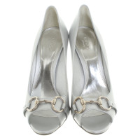 Gucci Peeptoes argent