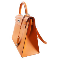 Hermès Kelly Bag 35 Leer in Oranje