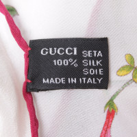 Gucci Zijden sjaal met een bloemmotief