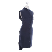 Frame Denim zijden jurk in donkerblauw