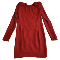 Mugler Jurk Viscose in Rood