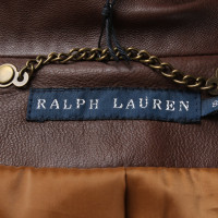 Ralph Lauren Blazer aus Leder in Braun