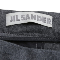 Jil Sander pantaloni di lana in grigio