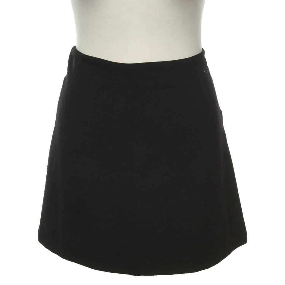 Fendi Skirt Wool in Black