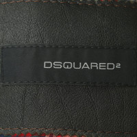 Dsquared2 Leather jacket in dark brown