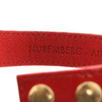 Louis Vuitton Bracelet/Wristband Leather in Red
