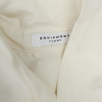 Equipment Silk Patterned Ecru Shirt 