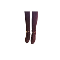 Sergio Rossi Boots Suede in Bordeaux