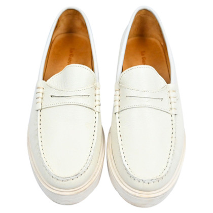 La Garconne Moderne Slippers/Ballerinas Leather in White