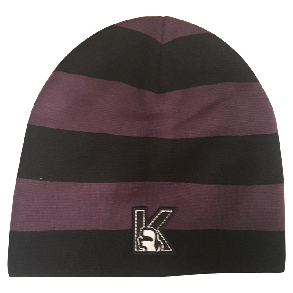 Karl Lagerfeld Cap with stripes