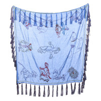 Wunderkind Summery scarf with fringe decoration