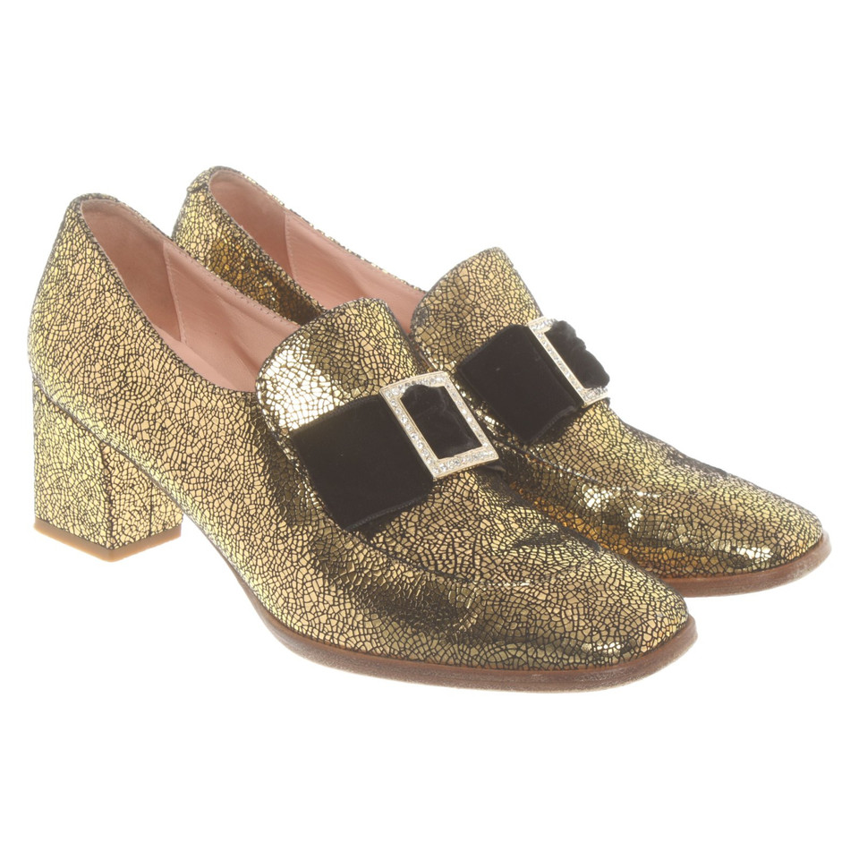 Vivetta Pumps/Peeptoes Leather in Gold