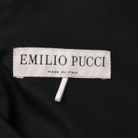 Emilio Pucci Vestito in Pelle in Nero