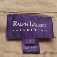 Ralph Lauren Black Label Jacket/Coat Leather in Beige