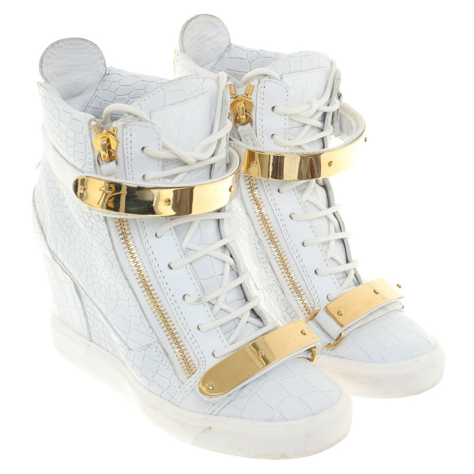 Giuseppe Zanotti chaussures de sport Plateau en blanc