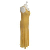 Marithé Et Francois Girbaud Velvet dress in mustard yellow