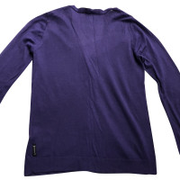 Armani Jeans Strickjacke aus Wolle in Violett
