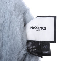 Max & Moi Jacke/Mantel aus Pelz in Blau